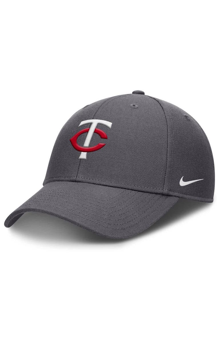 Nike Men's Nike  Gray Minnesota Twins Club Performance Adjustable Hat, Main, color, 