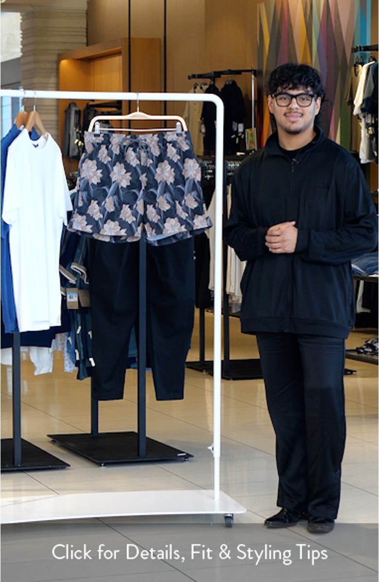 Iris Floral Swim Trunks, sales video thumbnail