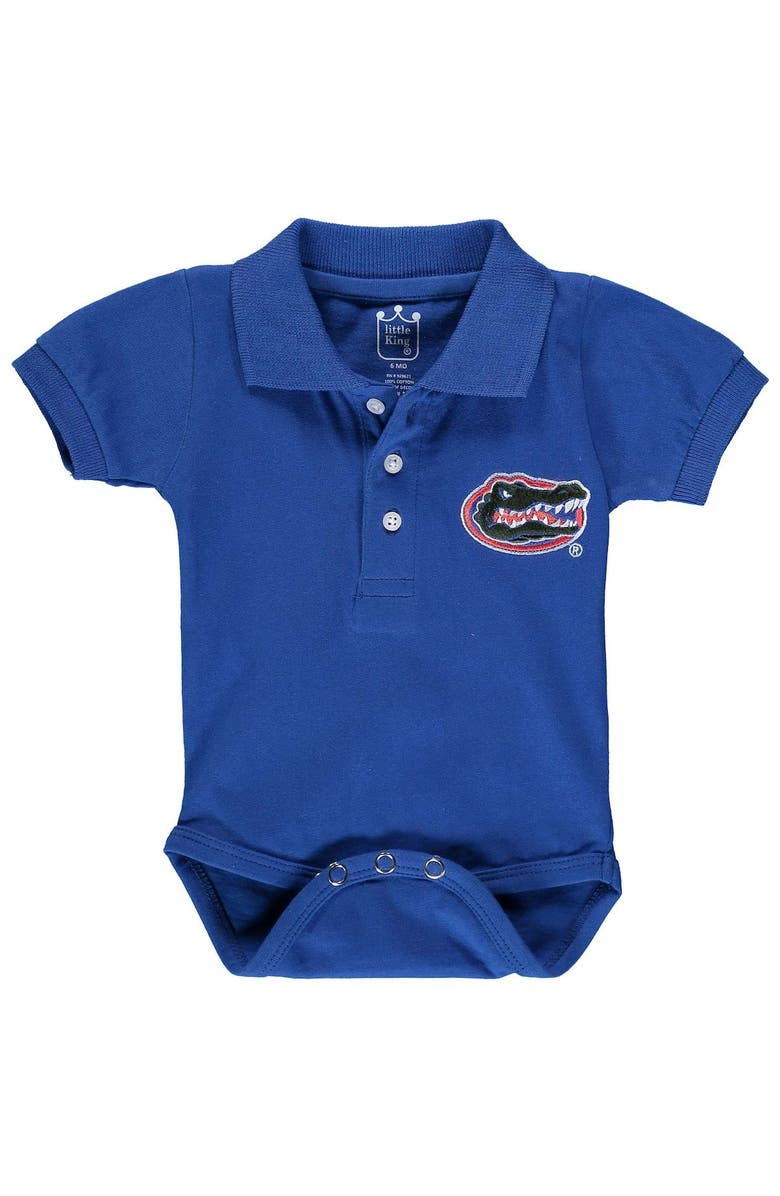 LITTLE KING Infant Royal Florida Gators Polo Bodysuit, Alternate, color, Royal