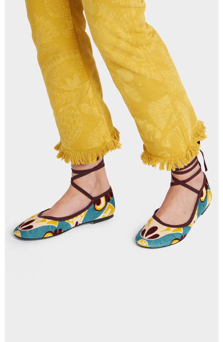 La DoubleJ Winter Ballerina Flats Dendera Light Blue, Alternate, color, Dendera Light Blue