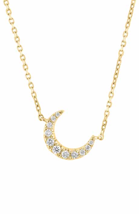 EFFY Diamond Crescent Pendant Necklace