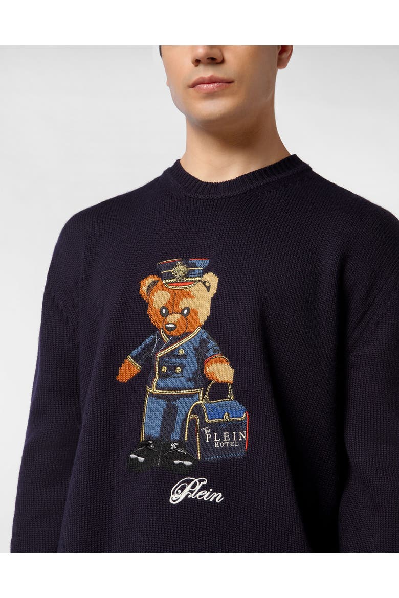 Pullover Round Neck Love Men, Alternate, color, navy