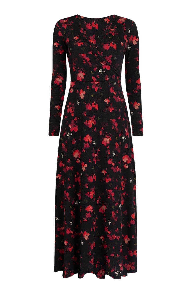 Saint + Sofia Maggie Wrap Midi Dress, Alternate, color, Pink