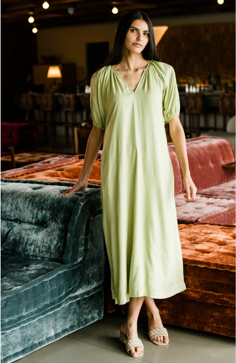 ABLE Amari Puff Sleeve Dress, Alternate, color,