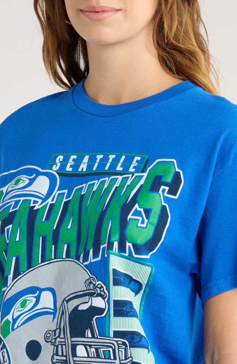 Junk Food Seahawks Checkdown Cotton Graphic T-Shirt, Alternate, color, Royal