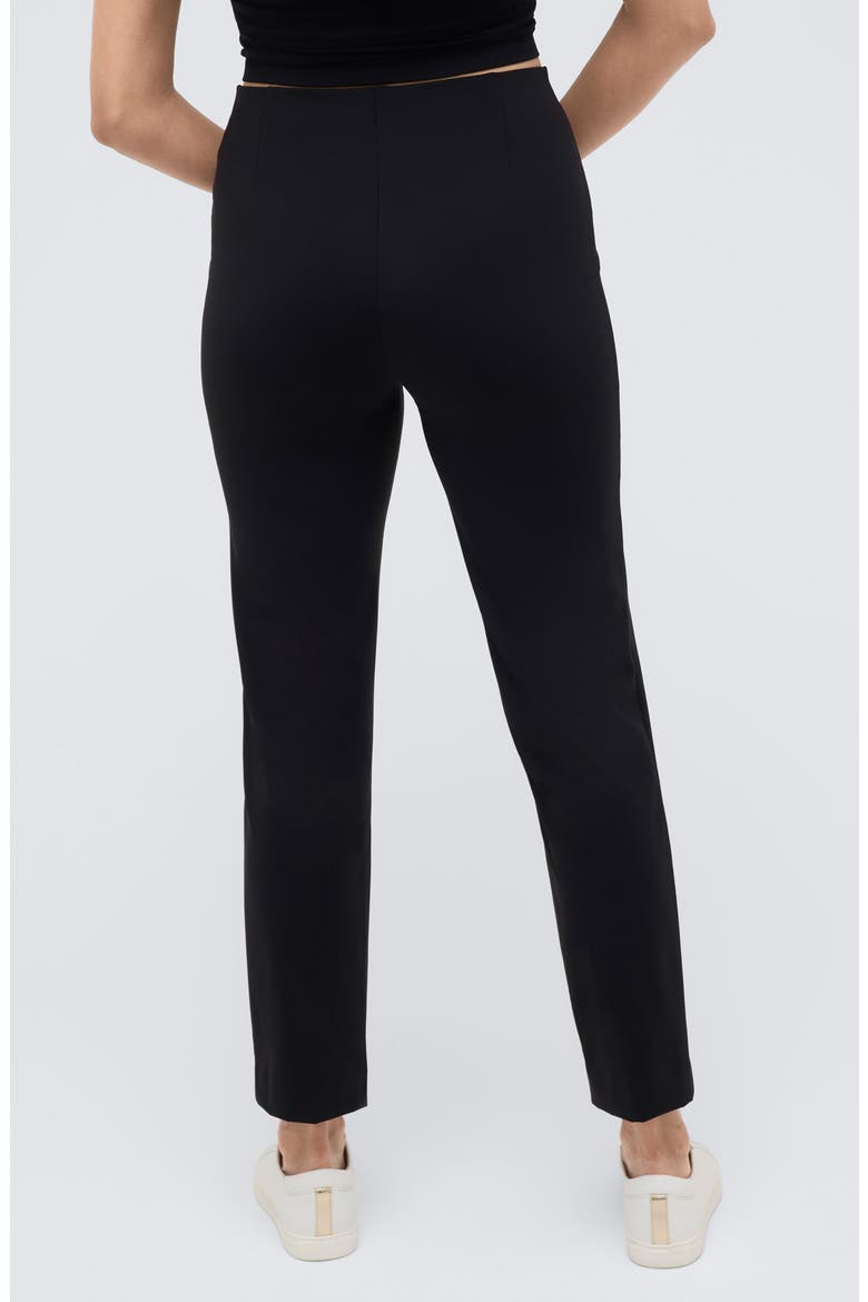 Slim Pull-On Pants, Alternate, color, BLACK