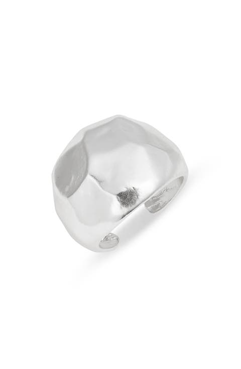 Liquid Textured Dome Ring