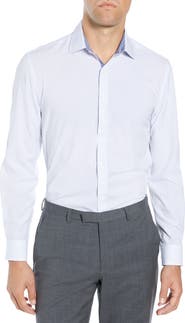 W.R.K Slim Fit Performance Stretch Dot Dress Shirt