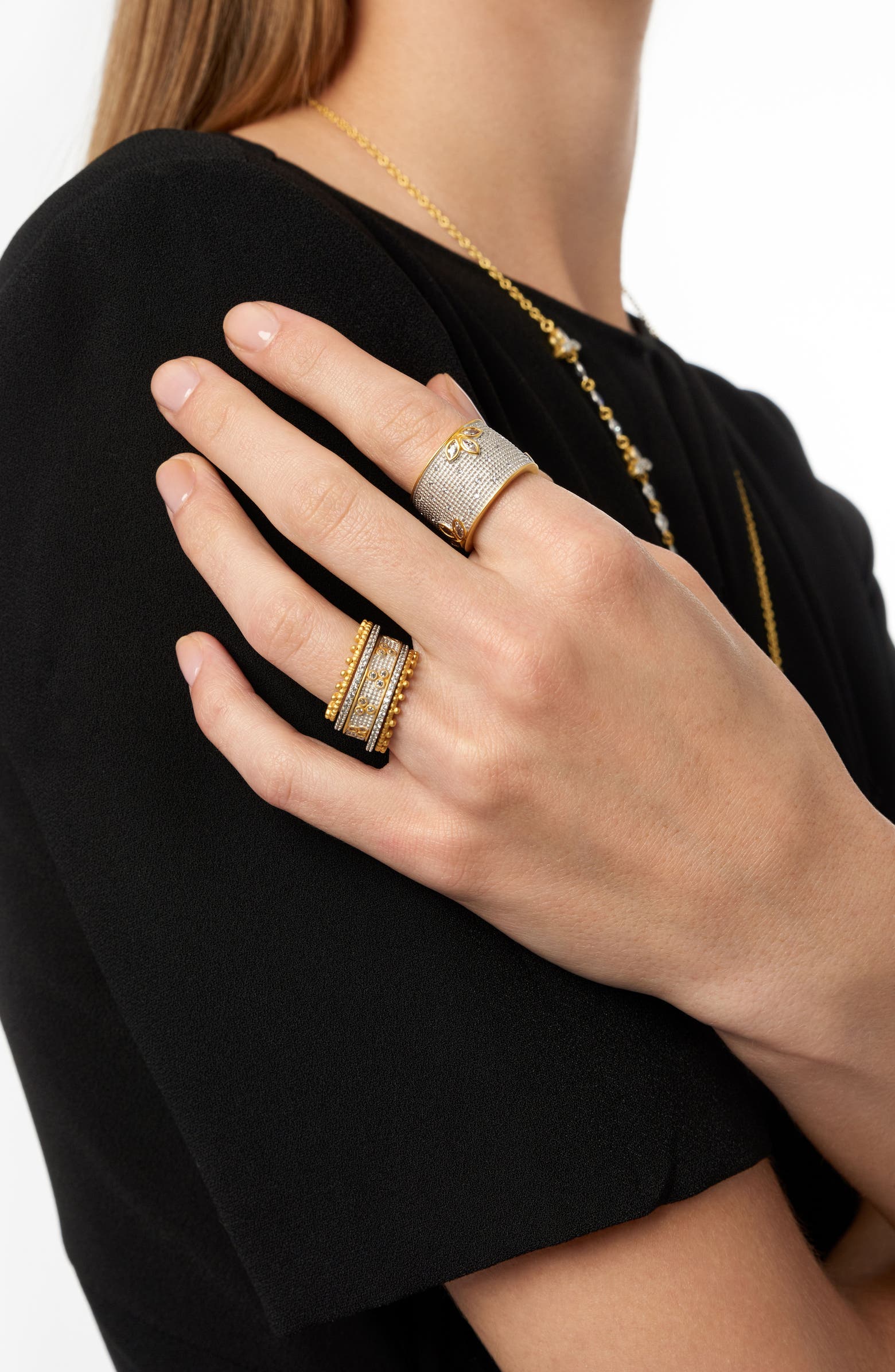 FREIDA ROTHMAN Fleur Bloom 5-Stack Ring | Nordstromrack