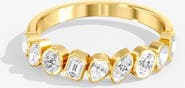 Everlee Multi Shape Bezel Lab Diamond Band in 14K