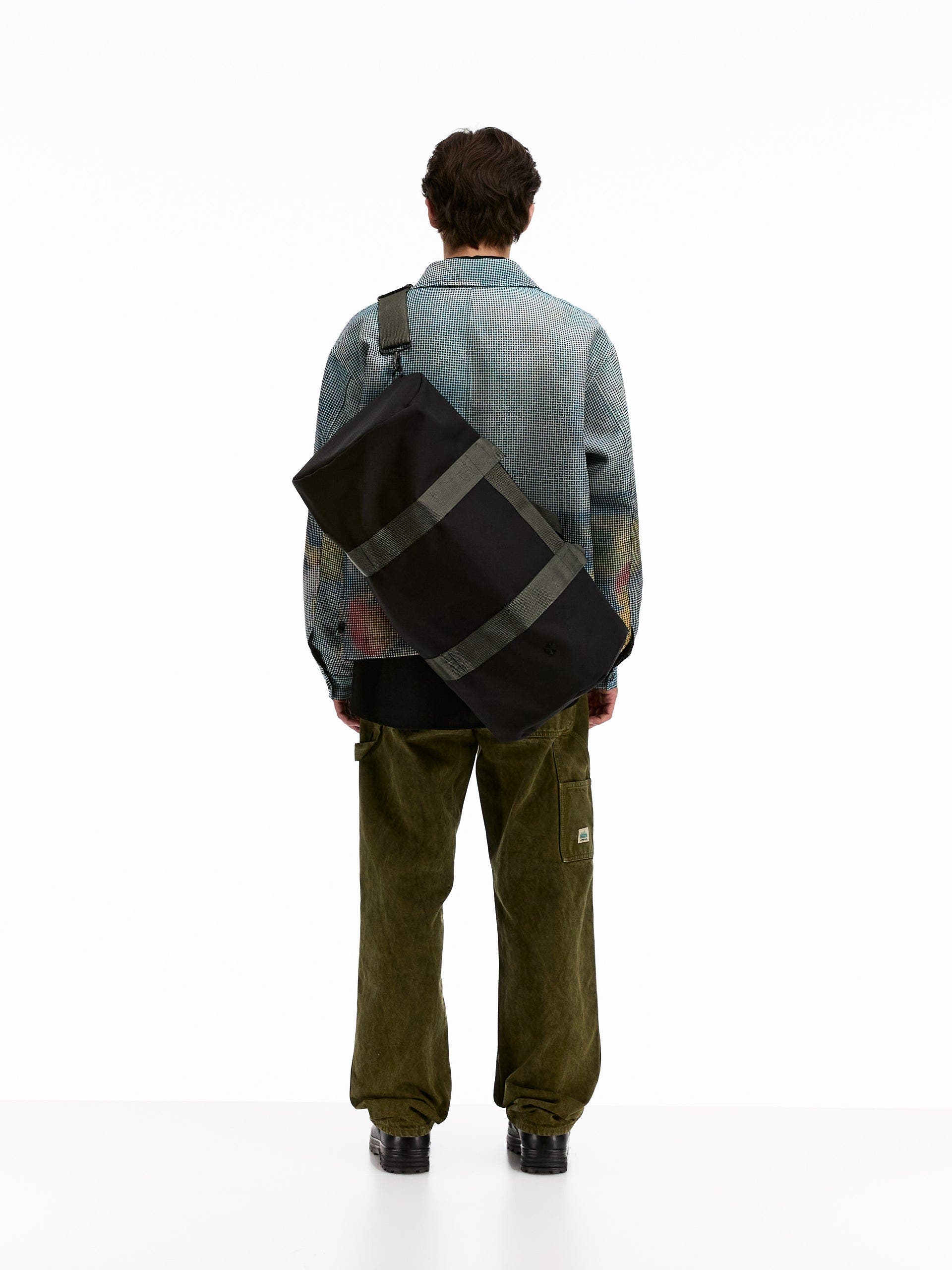 vowels Duffle Bag, Alternate, color, Black