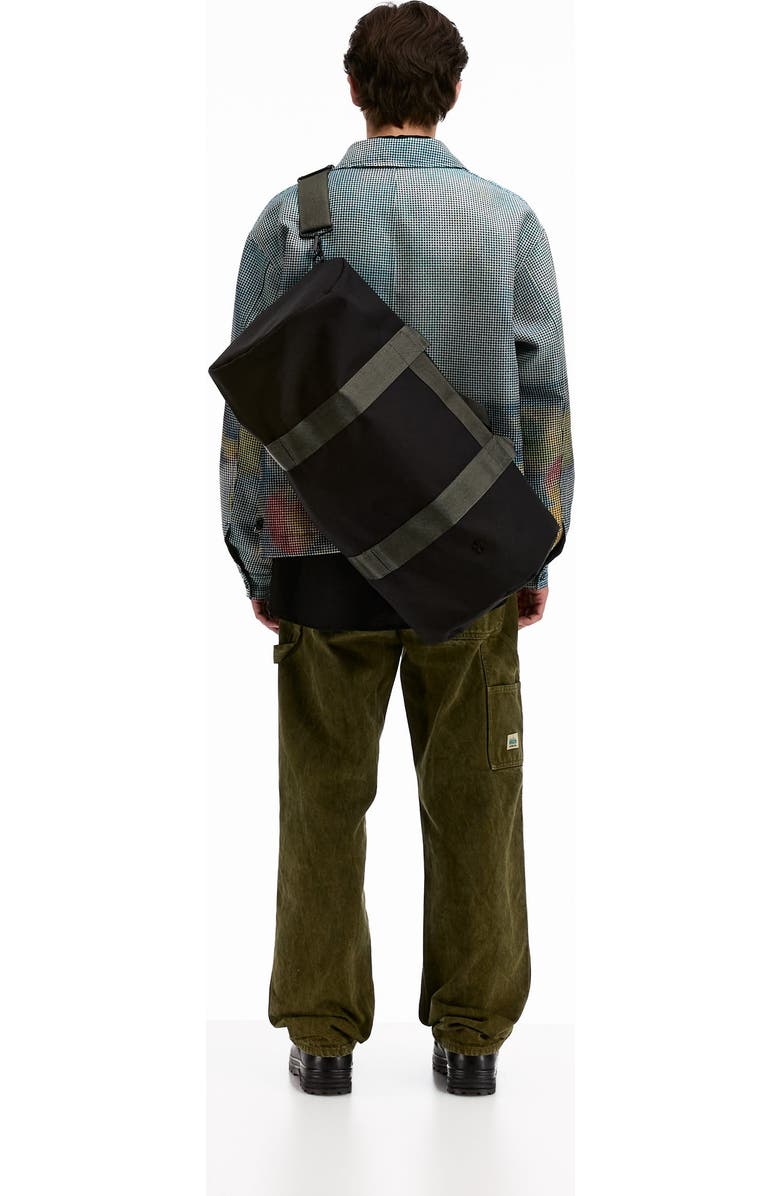 vowels Duffle Bag, Alternate, color, Black