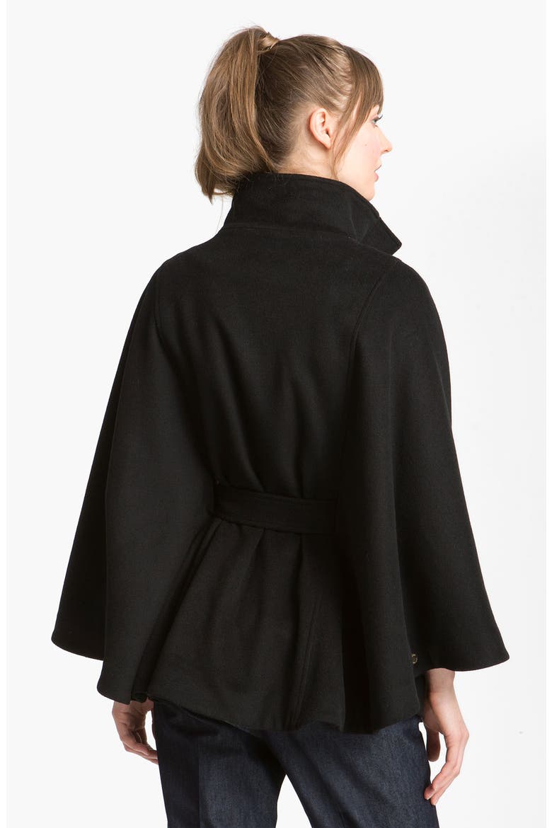 Belted Cape, Alternate, color, BLACK