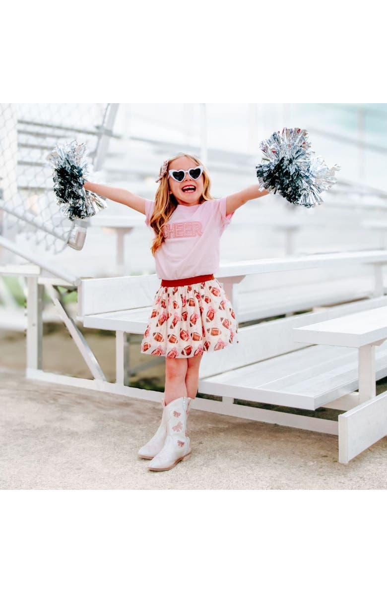 Sweet Wink Cheer Pearl Patch Short Sleeve T-Shirt, Alternate, color, Ballet Pink