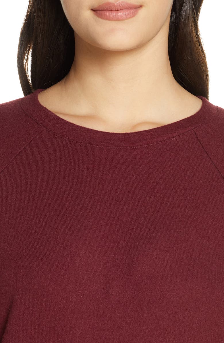 Eberjey Mina The Ringer Sweatshirt, Alternate, color, 