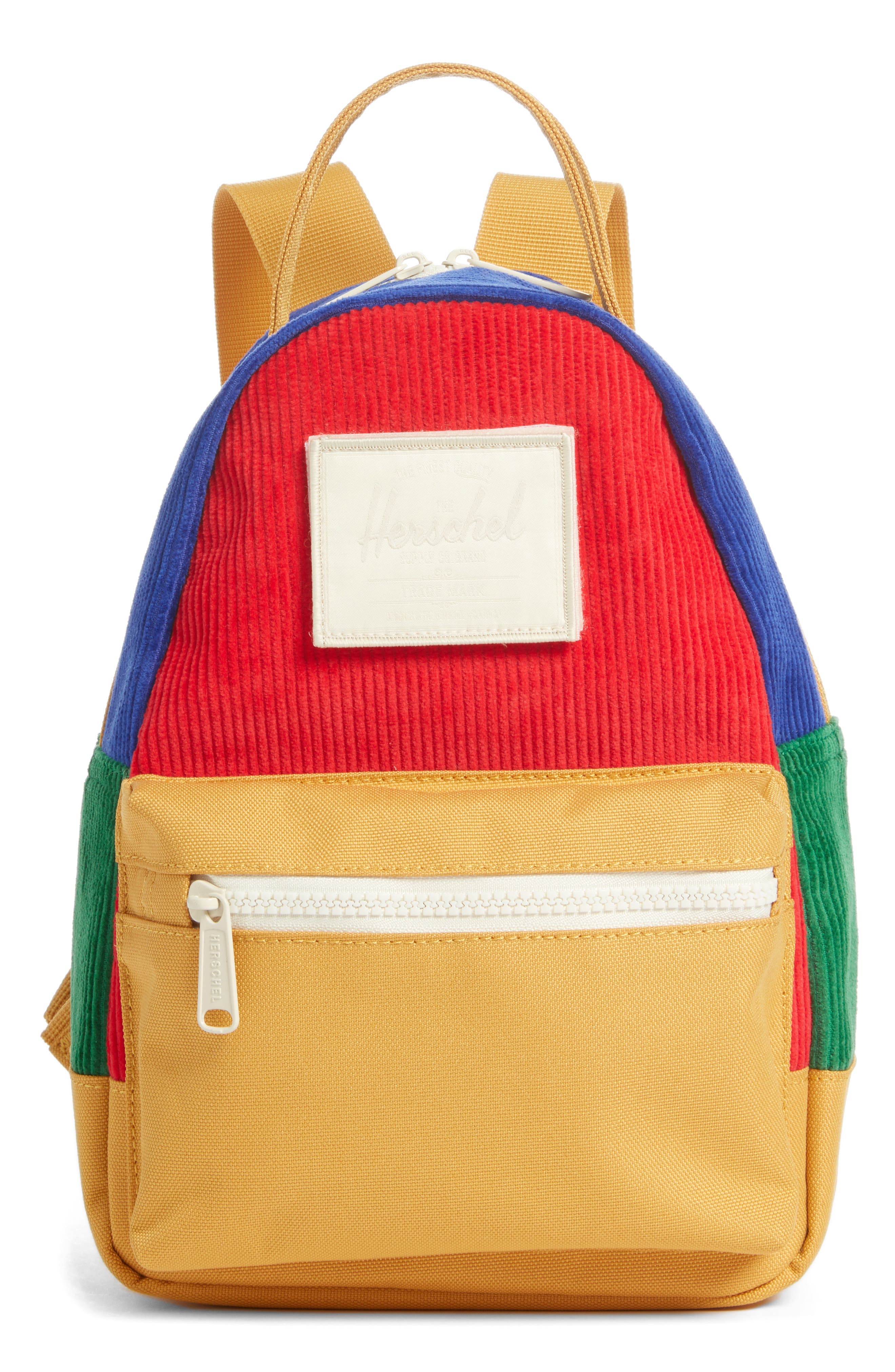 Herschel Supply Co. Mini Nova Corduroy & Canvas Backpack, Main, color, 