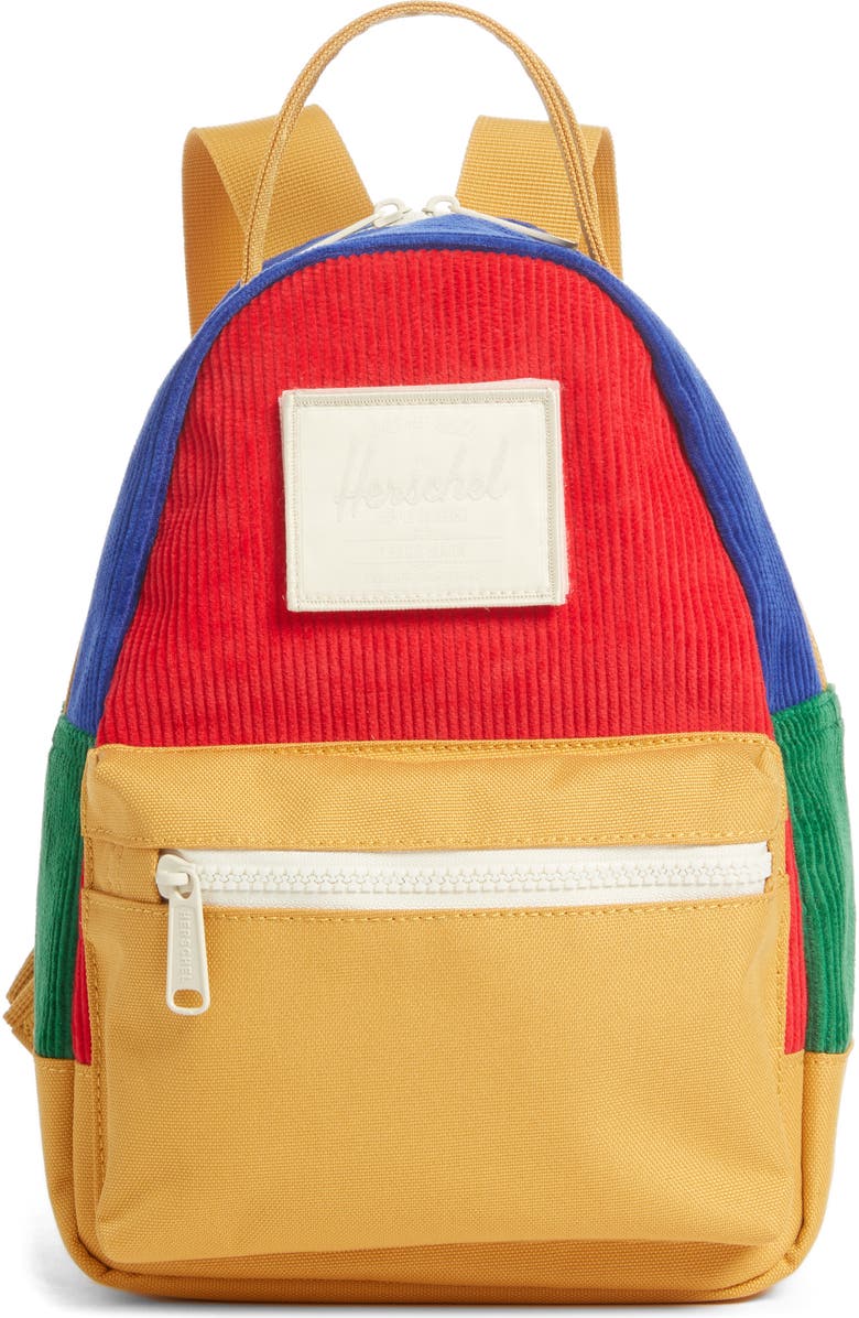 Herschel Supply Co. Mini Nova Corduroy & Canvas Backpack, Main, color,