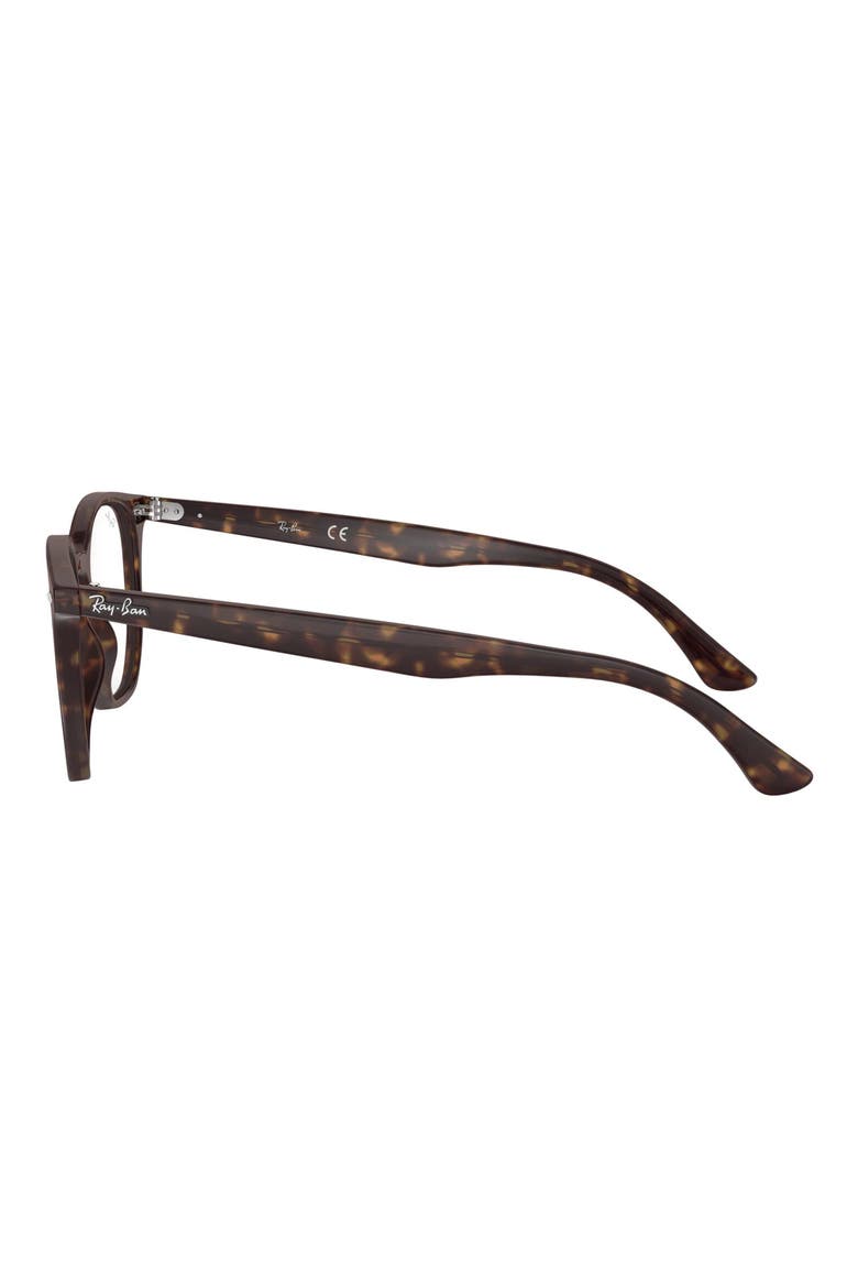 Unisex 52mm Round Optical Glasses, Alternate, color, HAVANA