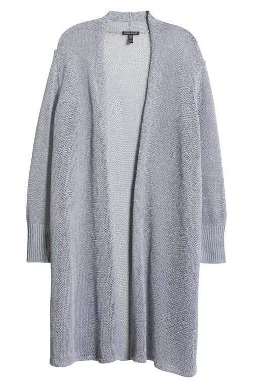Eileen Fisher Long Organic Linen & Cotton Cardigan