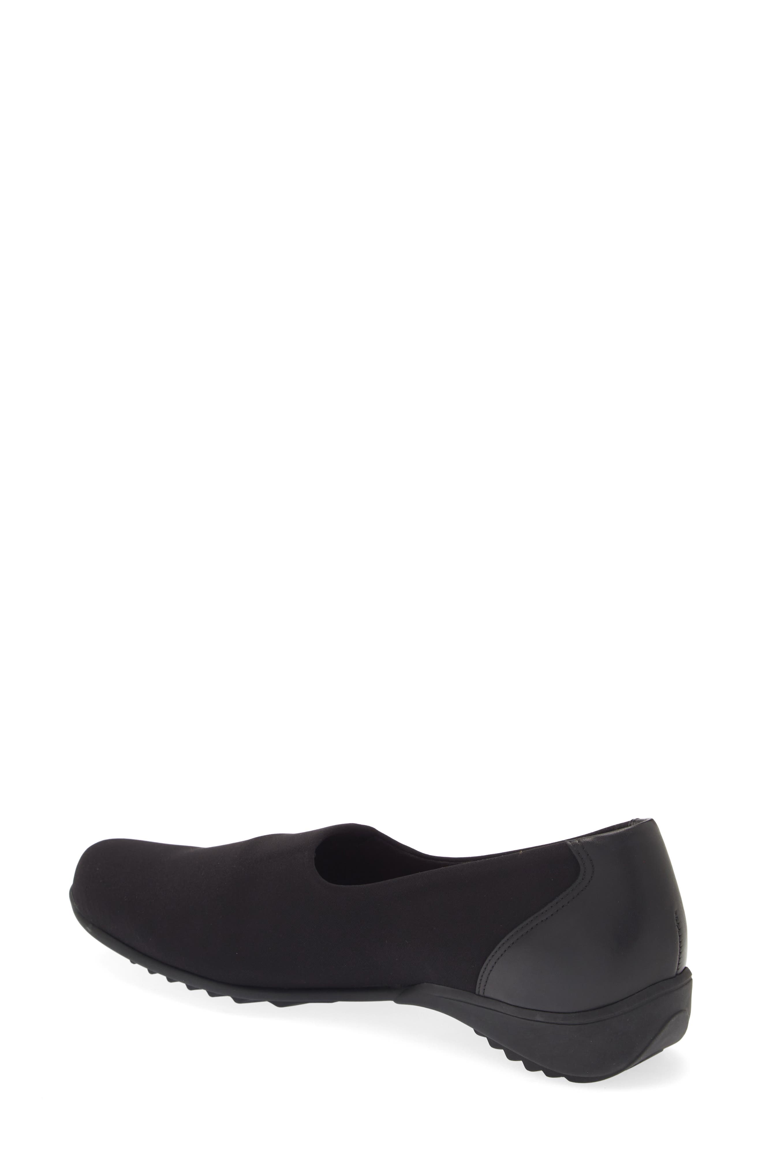 Munro Traveler Slip-On - Multiple Widths Available, Alternate, color, Black Stretch Fabric
