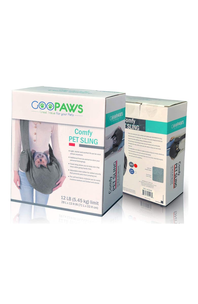 JESPET Comfy Pet Sling Bag, Alternate, color, Gray