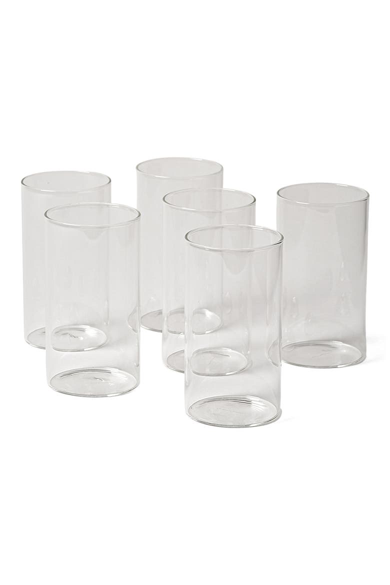 Silo Set of 6 Water Glasses, Main, color, CLEAR