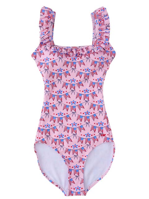 UPF50+ Women's Ruffle One Piece Swimsuit