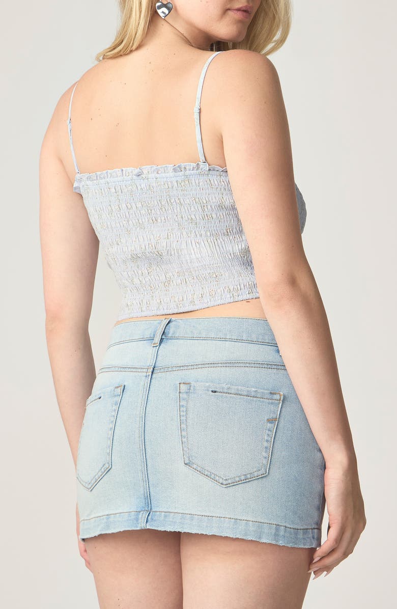 Florence by Mills Smocked Crop Camisole, Alternate, color, Halogen Blue