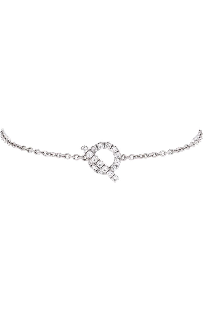 Pre-Owned Hermes Finesse Bracelet 18K White Gold and Diamonds, Main, color, White Gold
