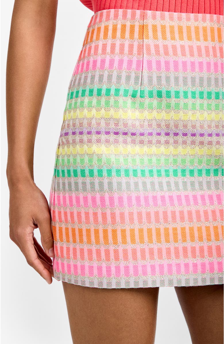 Trina Turk High-Rise Rico Jacquard Skirt, Alternate, color, Joie De Vivre Jacquard