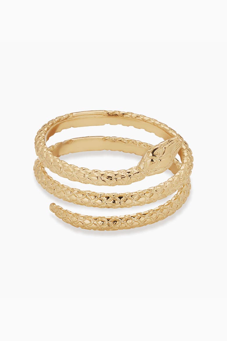 14K Gold Snake Charmer Ring, Alternate, color, Yellow Gold