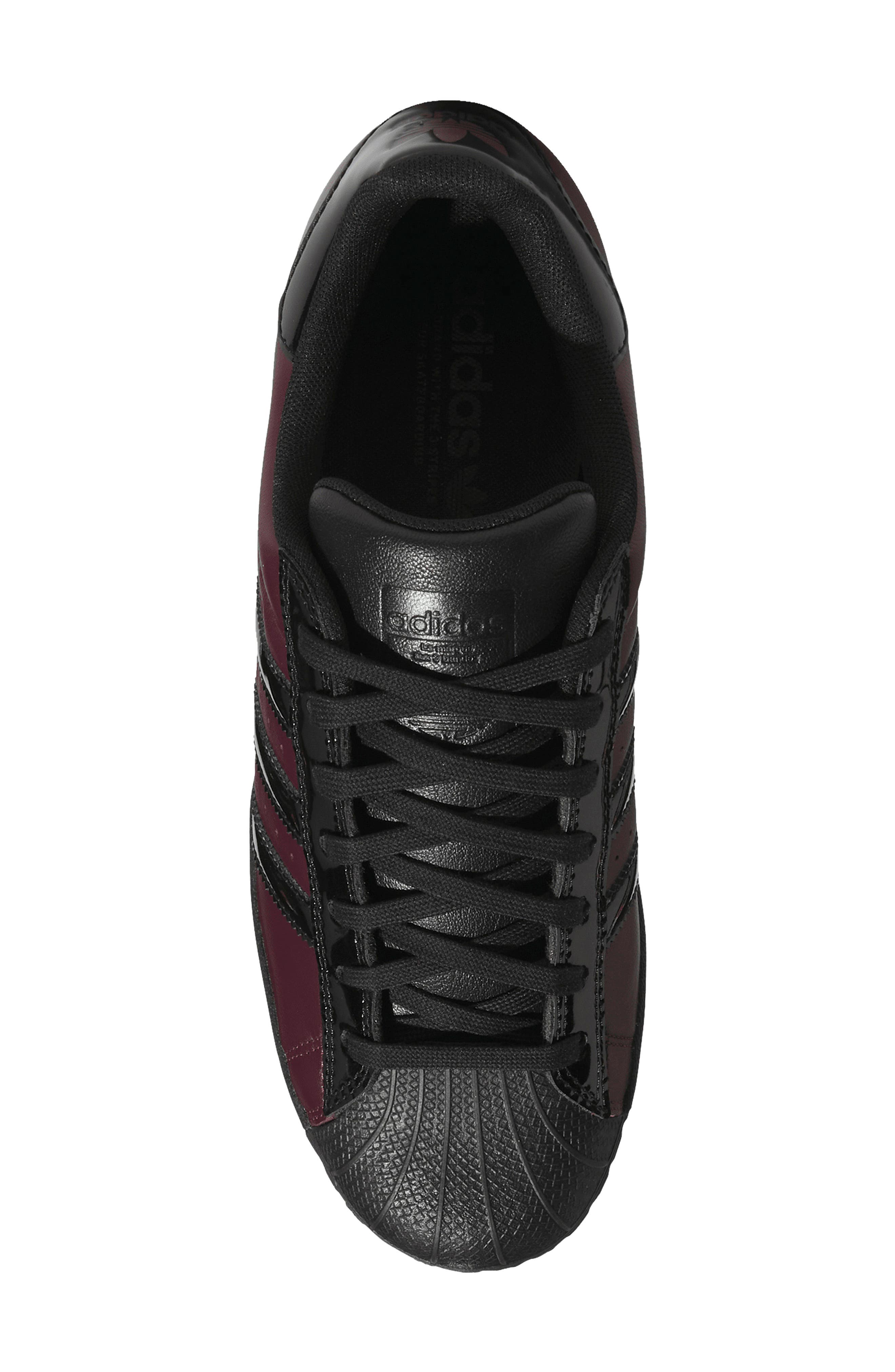 Superstar X Marcos Leather Sneaker, Alternate, color, MAROON