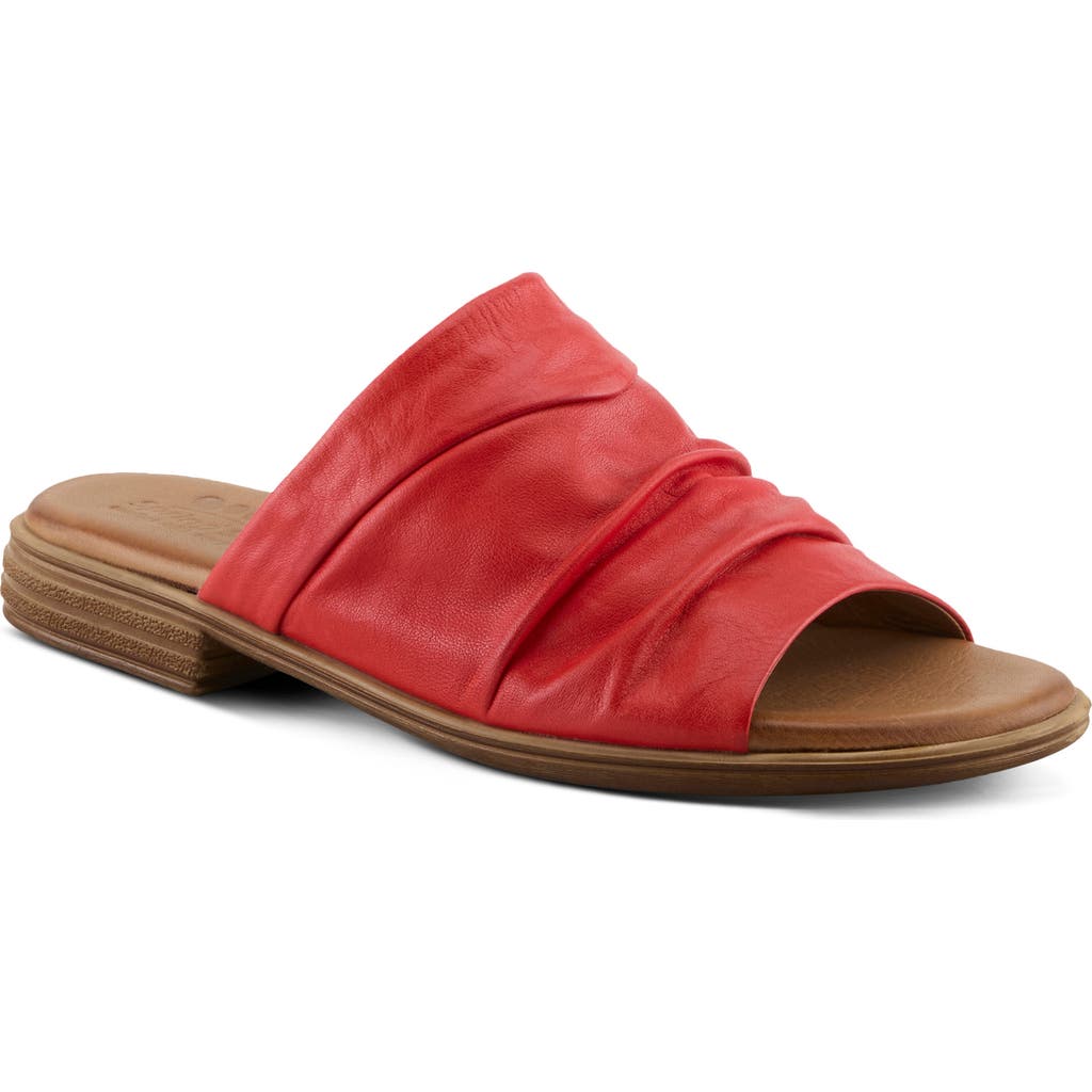 Spring Step Jaleel Slide Sandal In Red