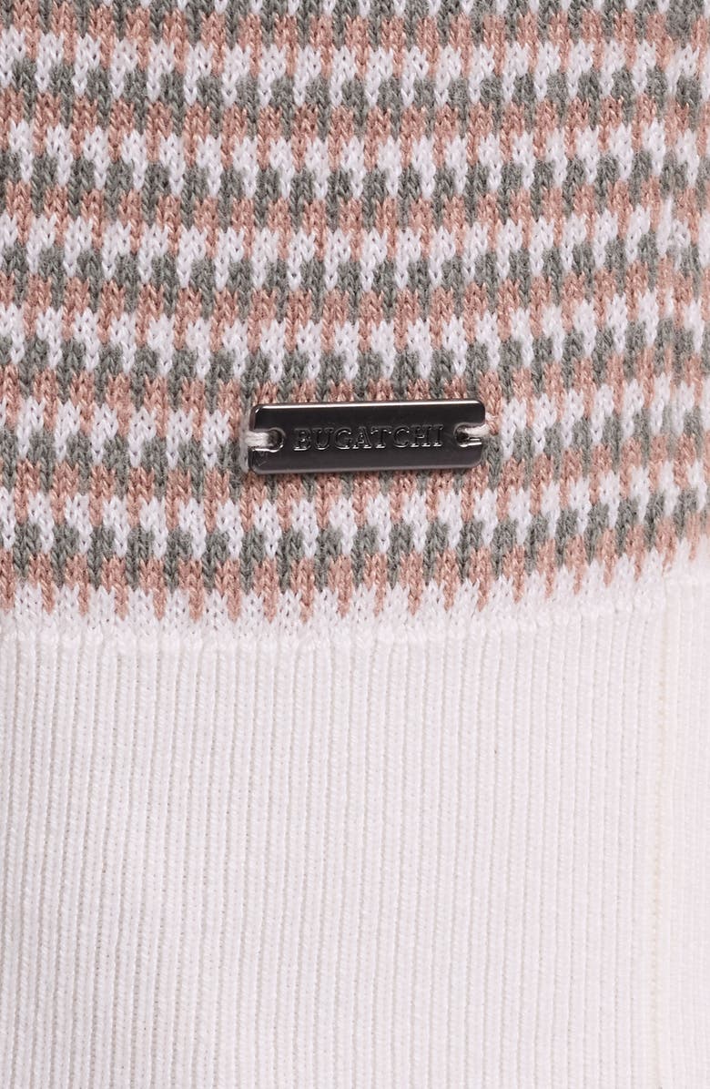 Bugatchi Johnny Collar Stripe Sweater, Alternate, color, Camel