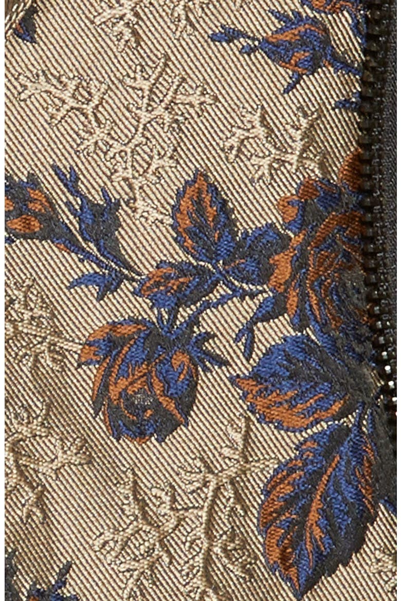 Floral Brocade Moto Jacket, Alternate, color, HOLLYWOOD STARDUST