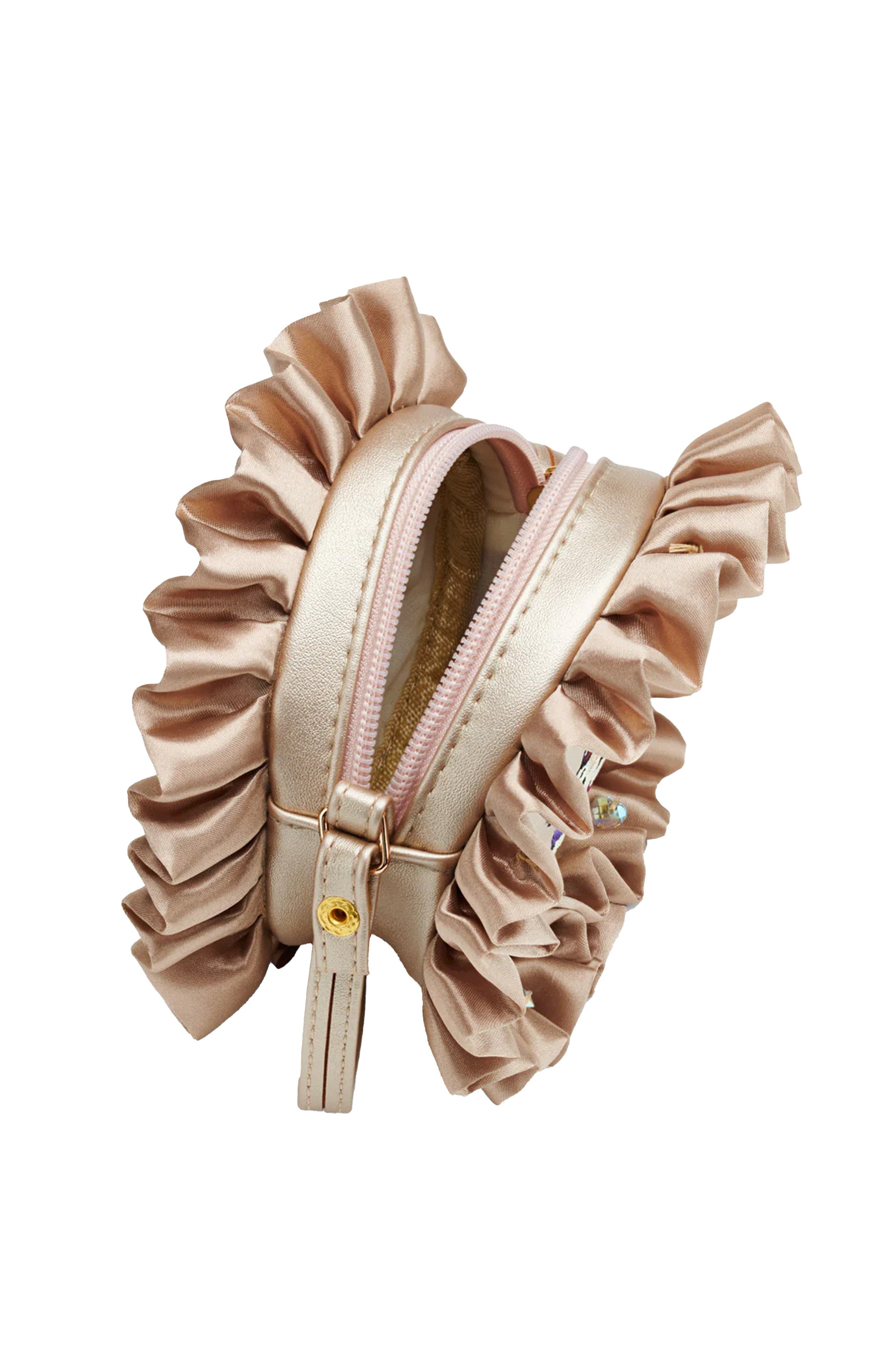Stych Carousel Unicorn Ruffle Crossbody Bag, Alternate, color, Pink