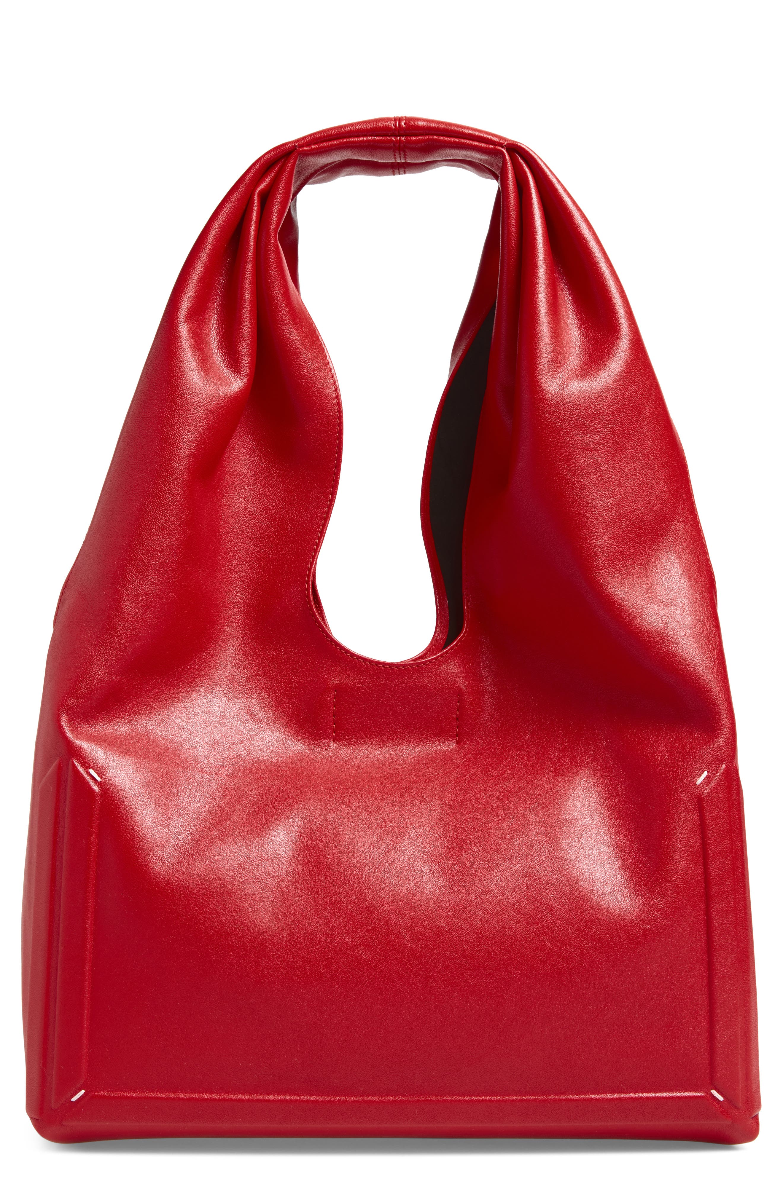 Maison Margiela Medium Box Bag, Main, color, Red