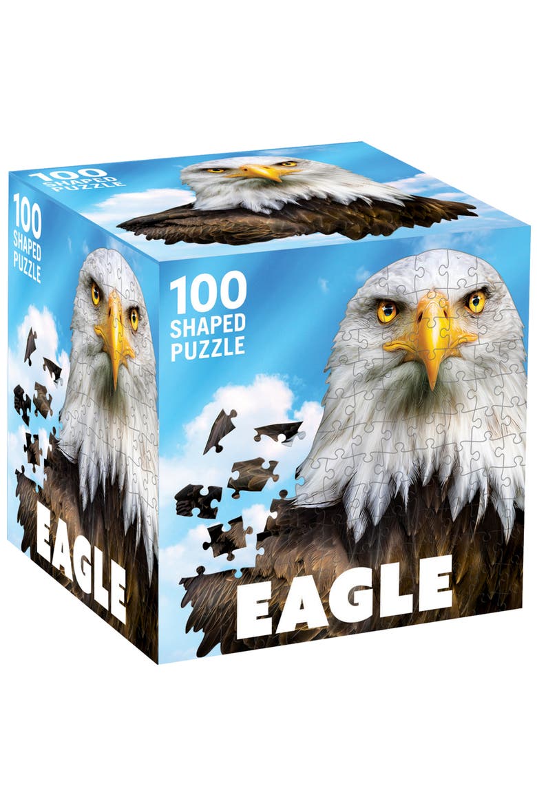 Eagle 100 Piece Shaped Jigsaw Puzzle, Main, color, Multicolor