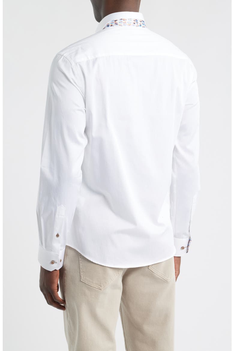 Sinai Collection Luxe Cotton Dress Shirt, Alternate, color, WHITE
