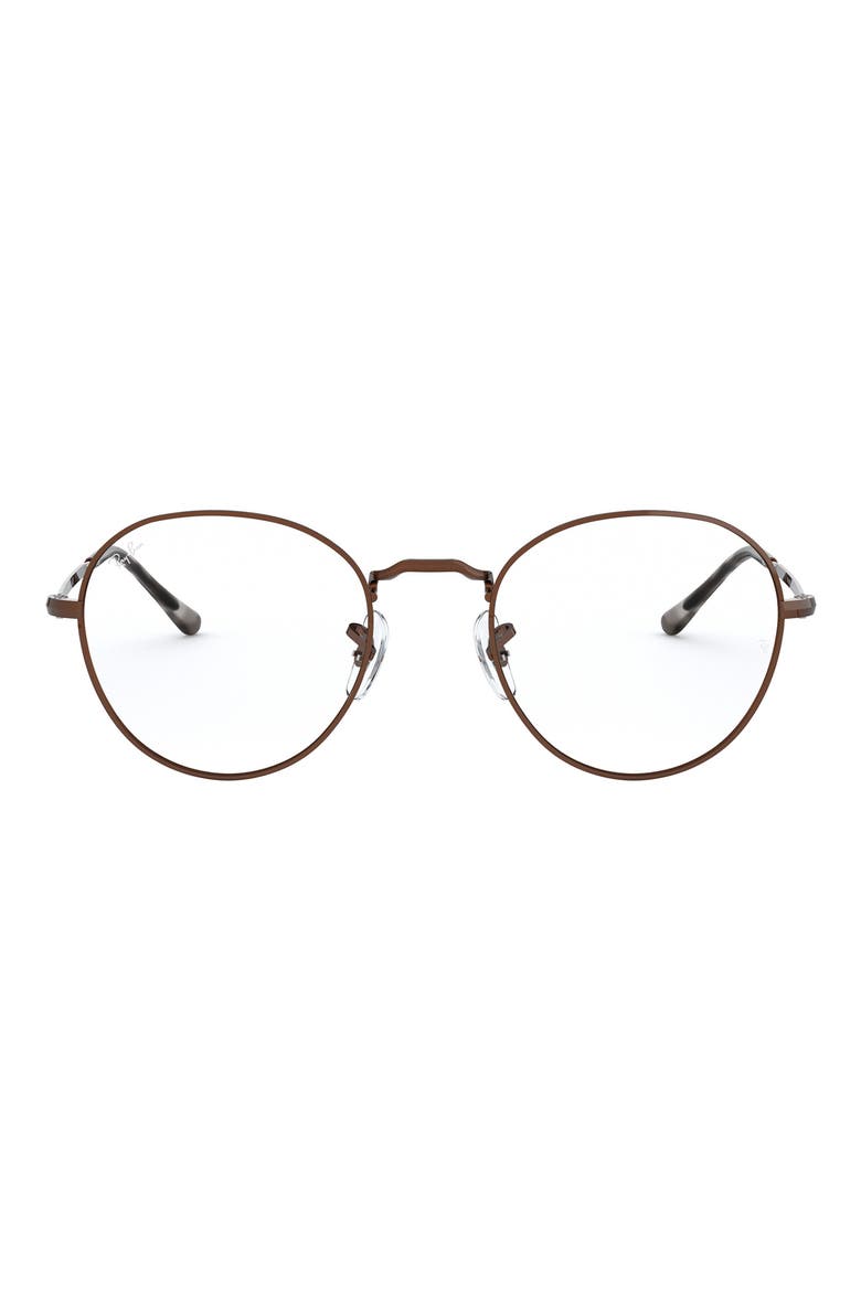 49mm Round Optical Glasses, Main, color, TRANSPAREN