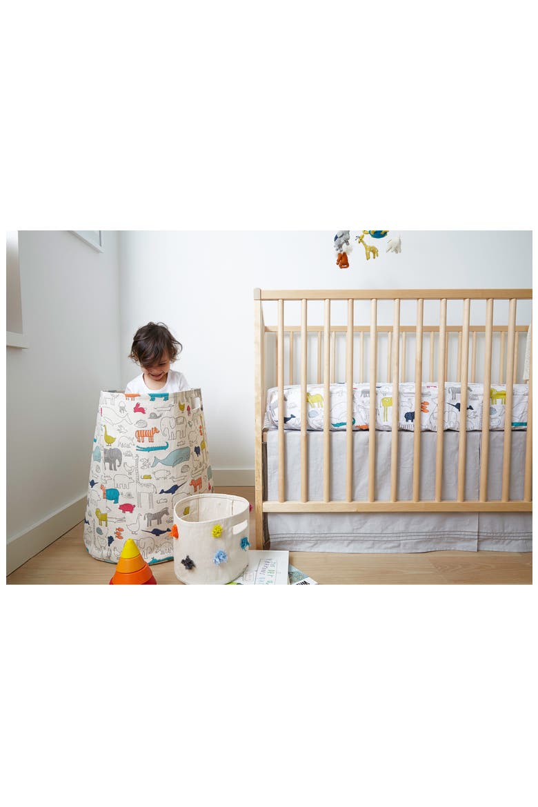 Noahs Ark Cotton Crib Sheet, Alternate, color, NOAHS ARK