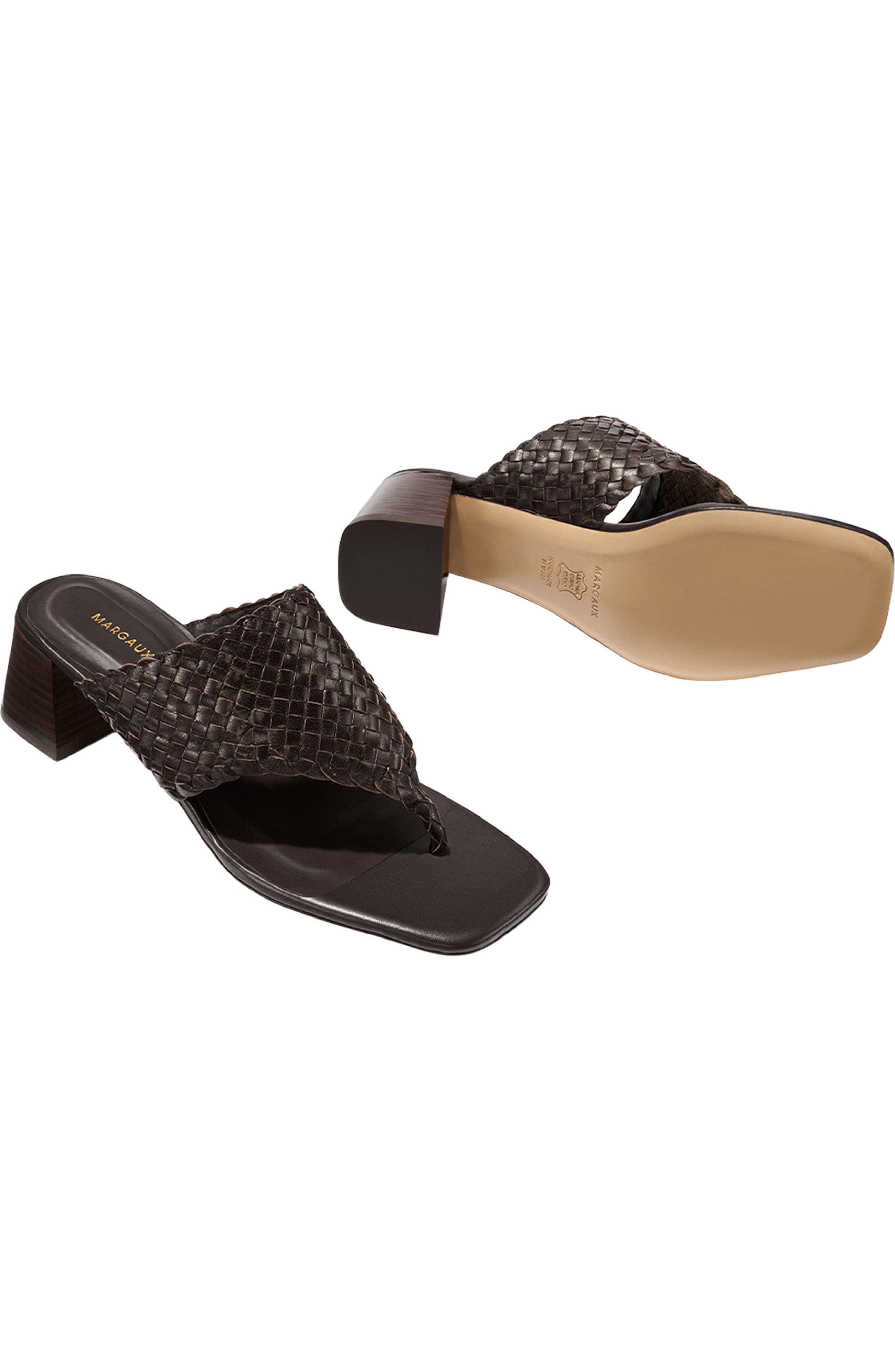 MARGAUX The Woven Deia 50 Sandal, Alternate, color, Espresso Leather