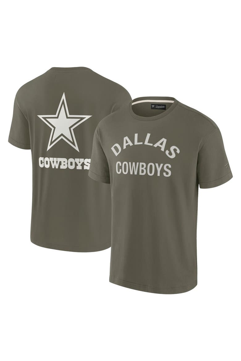 Unisex Fanatics Signature Olive Dallas Cowboys Elements Super Soft Short Sleeve T-Shirt, Alternate, color, Olive