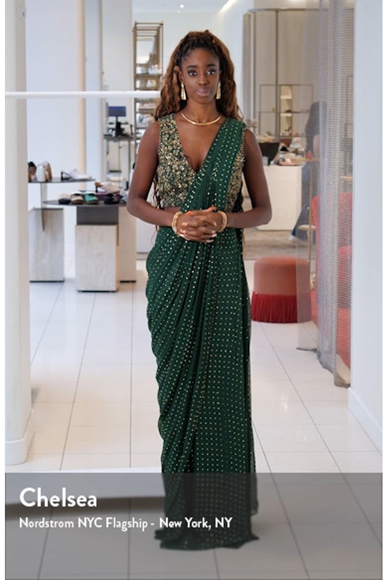 sari様 Arian Drape Saree (Women) | Nordstrom
