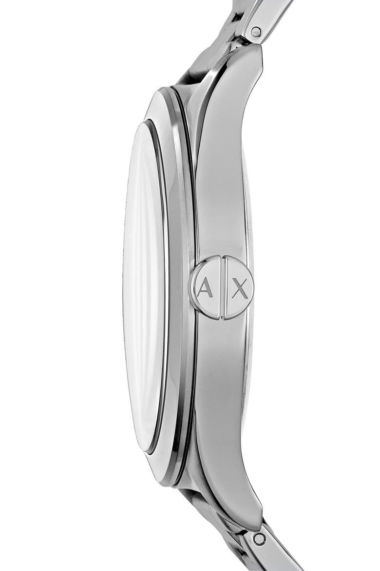 Men's Nico Stainless Steel Black Bracelet Watch, 44mm, Alternate, color, SILVER