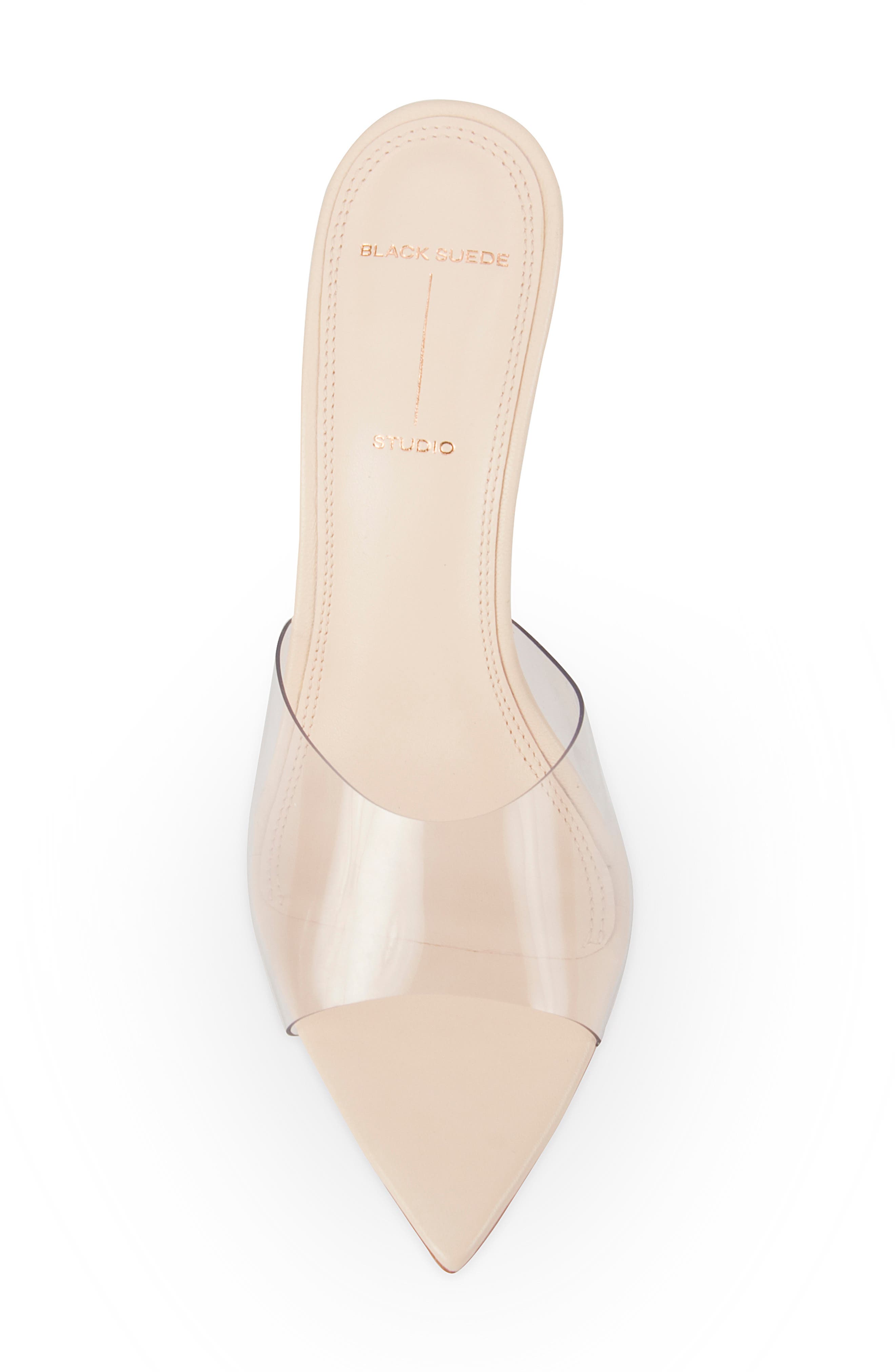 BLACK SUEDE STUDIO Bella Sandal, Alternate, color, Blush Leather/ Blush Pvc