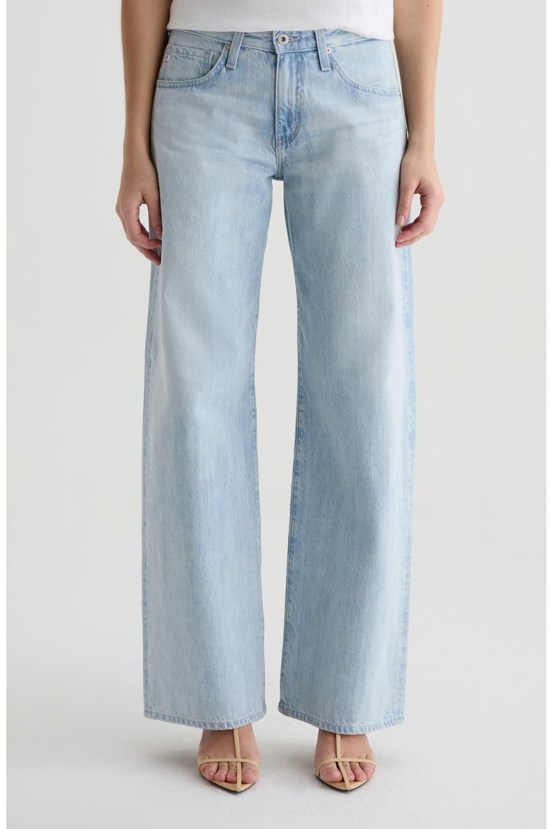 Adria Low Rise Wide Leg Jeans, Main, color, SUNFADED