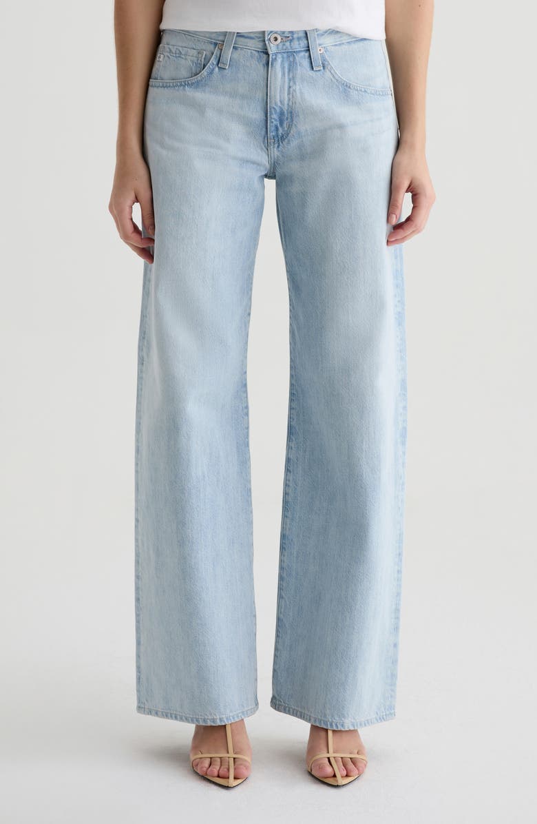AG Adria Low Rise Wide Leg Jeans, Main, color, Sunfaded