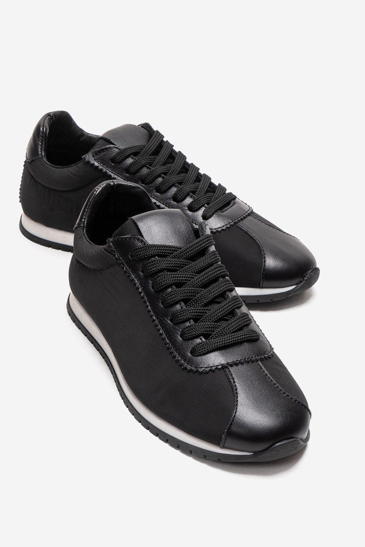 Forever & Always Shoes Unica Leather Sport Sneaker, Main, color, Black