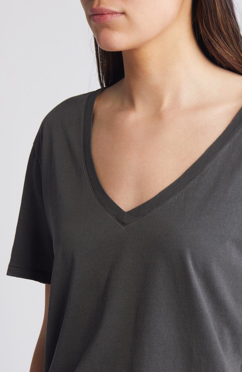 Treasure & Bond Oversize V-Neck Cotton T-Shirt, Alternate, color, 